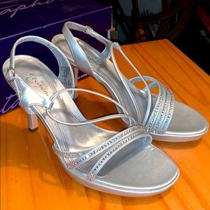 Silver Sparkle Heels
